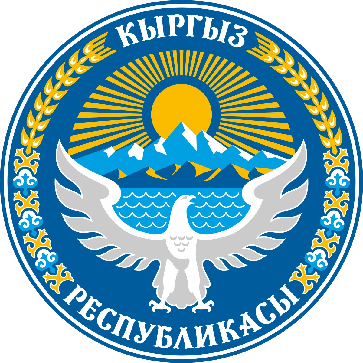 Кыргыз Республикасынын Мамлекеттик герби – Курама айыл аймагынын айыл өкмөтүнүн расмий сайтынын логотиби